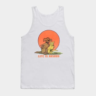 Life Is Absurd / Existentialist Meme Design Tank Top